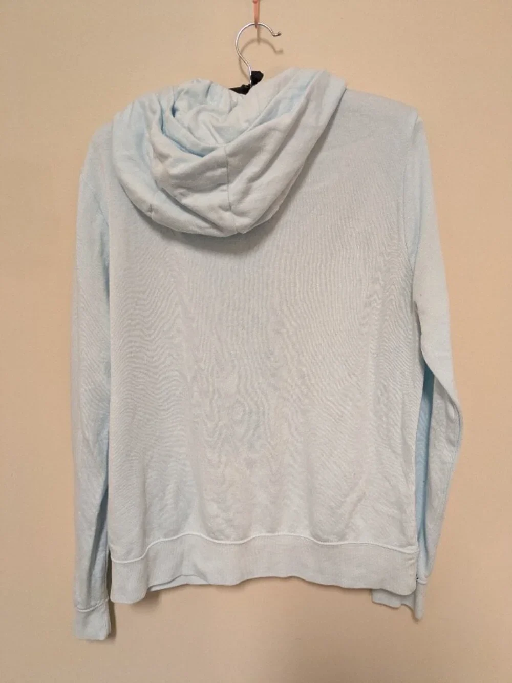 Nike light blue size medium hooded sweatshirt cowl neck cotton women's